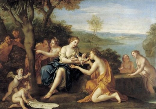 'Birth_of_Adonis',_oil_on_copper_painting_by_Marcantonio_Franceschini,_c._1685-90,_Staatliche_Kunstsammlungen,_Dresden